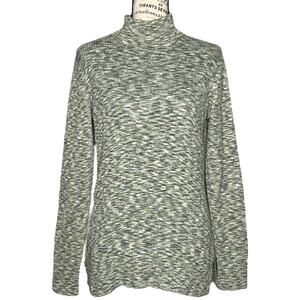 Market & Spruce SMALL Rhea Spacedye Mock Neck Rib Sweater - Stitch Fix Pullover